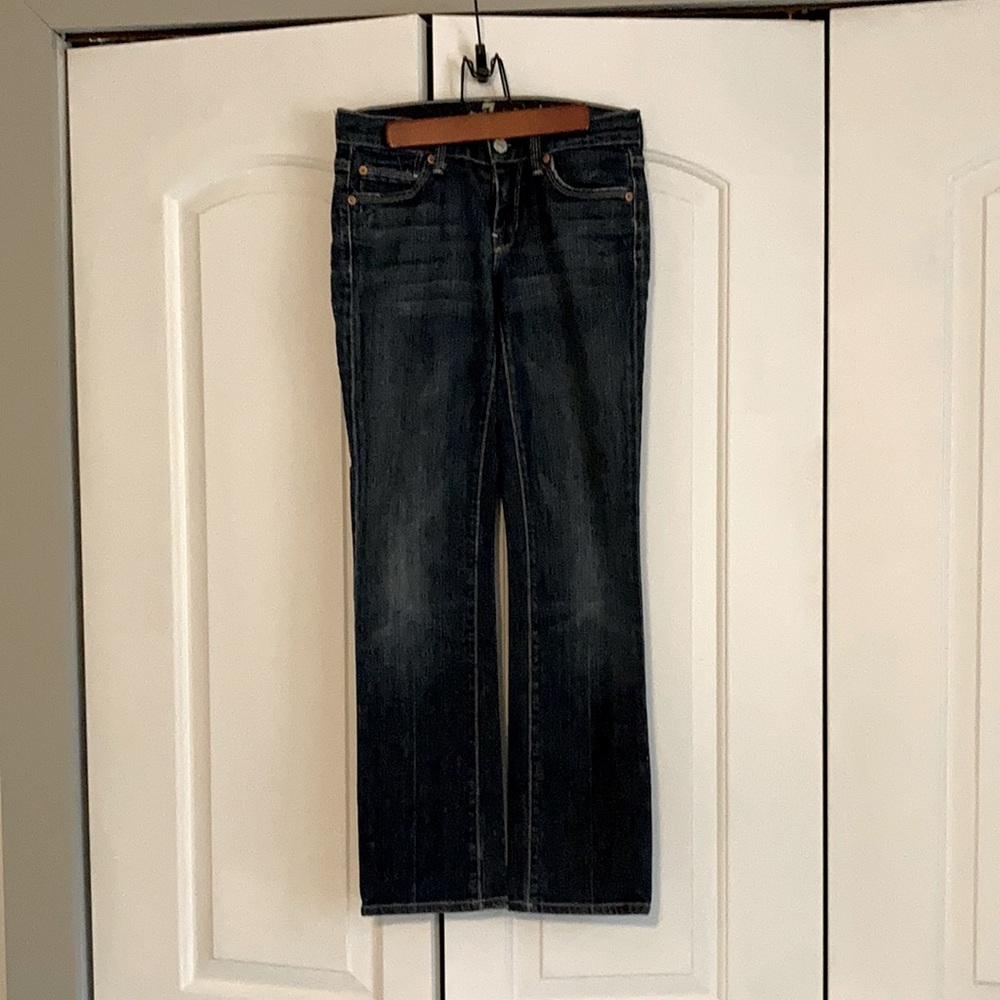 7 For All Mankind Dark Wash Straight Leg Jeans